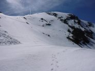 il pendio e la cresta finali  