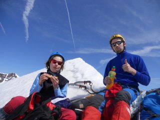 Io e Giulia in vetta