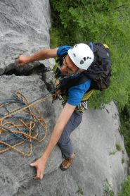 io in uscita dallo strapiombino di foto di gruppo con signorine