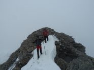 In discesa dall'anticima dell'Aguillette