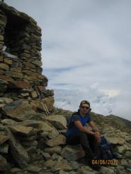 Io sulla vetta di Punta Imperatoria