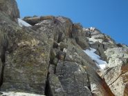 ancora neve e ghiaccio nel canalino