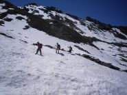 gli ultimi nevai sotto il casotto PNGP vaudalettaz...