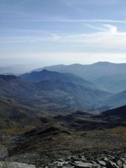 Dalla cima del Ciarm del Prete in lontananza il Calcante