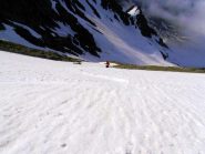 il ripido canale a sud