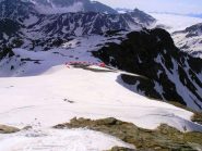 il canalino da imboccare dalla larga cresta finale