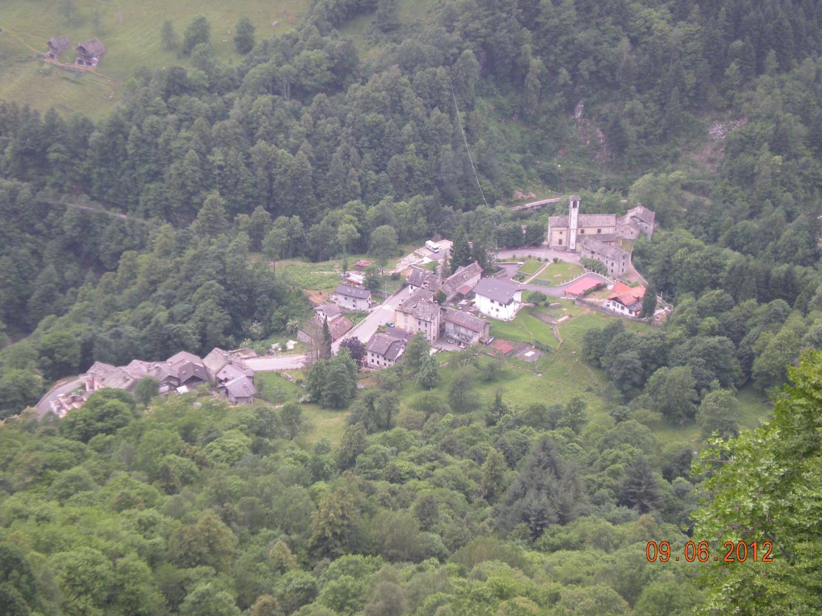vista panoramica di Fervento dall'alto