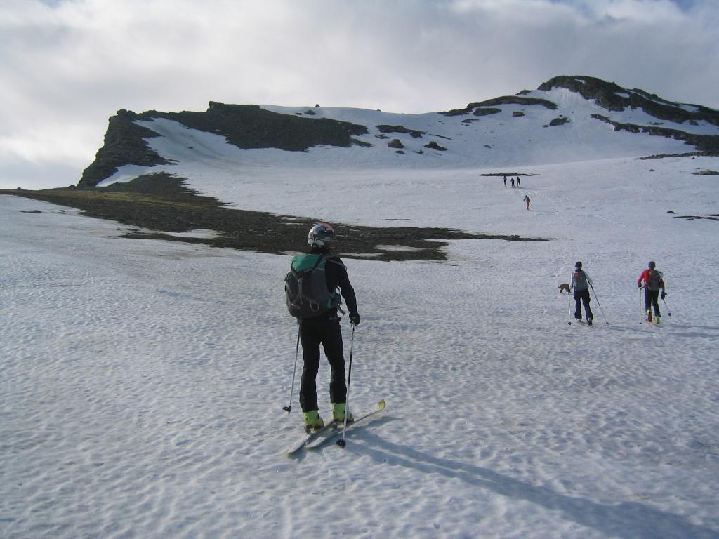 Salendo verso il Pic de Caramantran