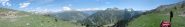 Panorama dal balcone sopra Bardonecchia