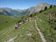 il sentiero sopra il Colle Ciardoletta