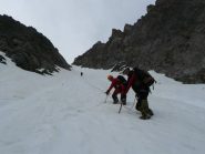 I tre amici cuneesi affrontano l'ultimo tratto. Io mi sono fermato qua..