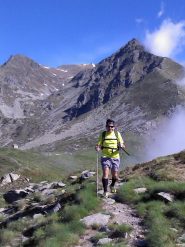 Io esausto quasi in cima 