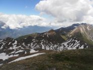 06 - Vallon Barbier visto dalla Ciantiplagna, si riesce a pedalare sulla strada fino alla Punta del Mezzodì
