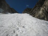 Il canale dell'Infernetto in discesa