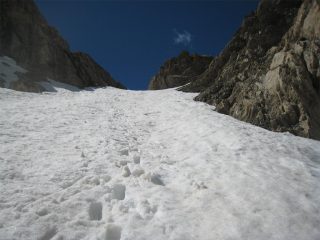 Il canale dell'Infernetto in discesa