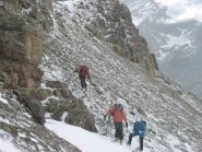 la prima discesa a piedi