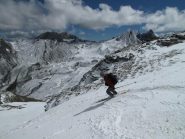 Discesa sul col di Chamoussiere