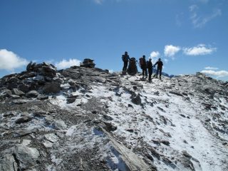 La cima a 3021m