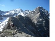In sequenza dall'anticima il Furgon la P.Muta il Gran Roc e il Roc del Boucher