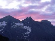 Servin, Corna e Torre d'Ovarda all'alba