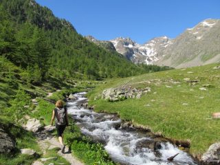 il pianoro sopra la cascata