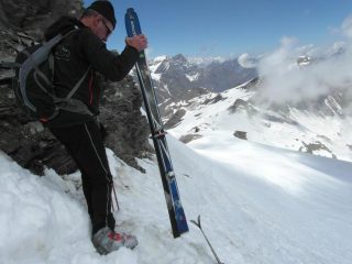 Piero si appresta alla discesa