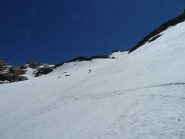 In discesa sopra il Plan des Evettes