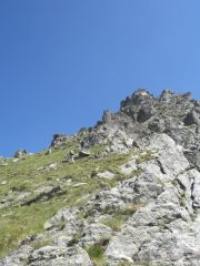 la cima vista dal colle