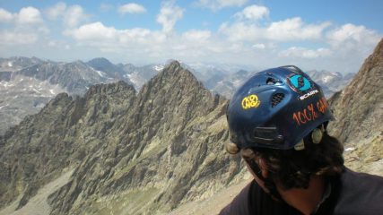 Roberto si gode un attimo il panorama