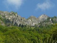 Dal centro verso dx la cresta da sopra Barmasse