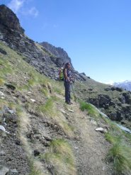 sul sentiero 26A  ,sullo sfondo il Pousset...