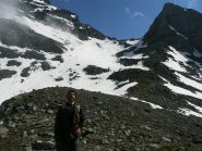Dal colle del Rothorn verso il colle quota 2852 m.