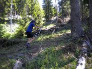 in salita siu muri de la Chaux