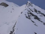 il Piton des italiens visto dalla cresta di Bionnassay