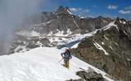 In discesa dalla cresta