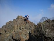 Scollinamento su un masso