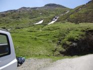 In sci a 30 mt dall'auto