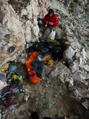 bivacco nella cengia alta
