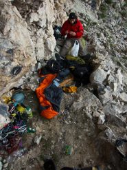 bivacco nella cengia alta