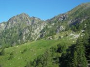 Alpe di Carpagnasca con alle spalle il Pizzo Castello