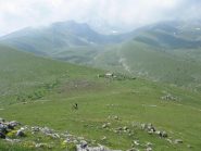 Il colle Arpiol con l'ultimo tratto di salita.