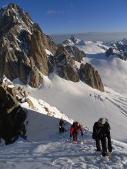 uscita in cresta sulla parete Nord