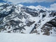 Parte del Monte Rosa dalla vetta