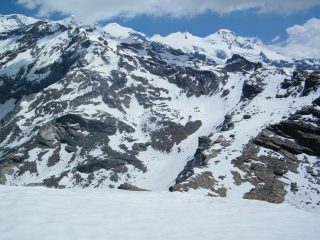Parte del Monte Rosa dalla vetta