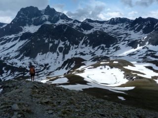 scendendo verso il pianoro le grand vallon