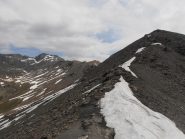 02 - la cresta per la cima con il Pic du Malrif a dx