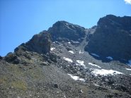 La cresta vista dal colle Orsiera, sulla sx il grande gendarme
