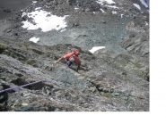 Paolo sulla via normale al Pic du Pelvat...