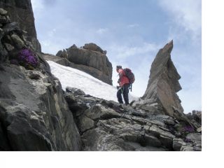 La bizzarra cresta nord del Pelvo di Ciabrera...