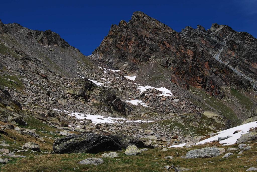 Il Passo di Leseney visto scendendo al Deffeyes